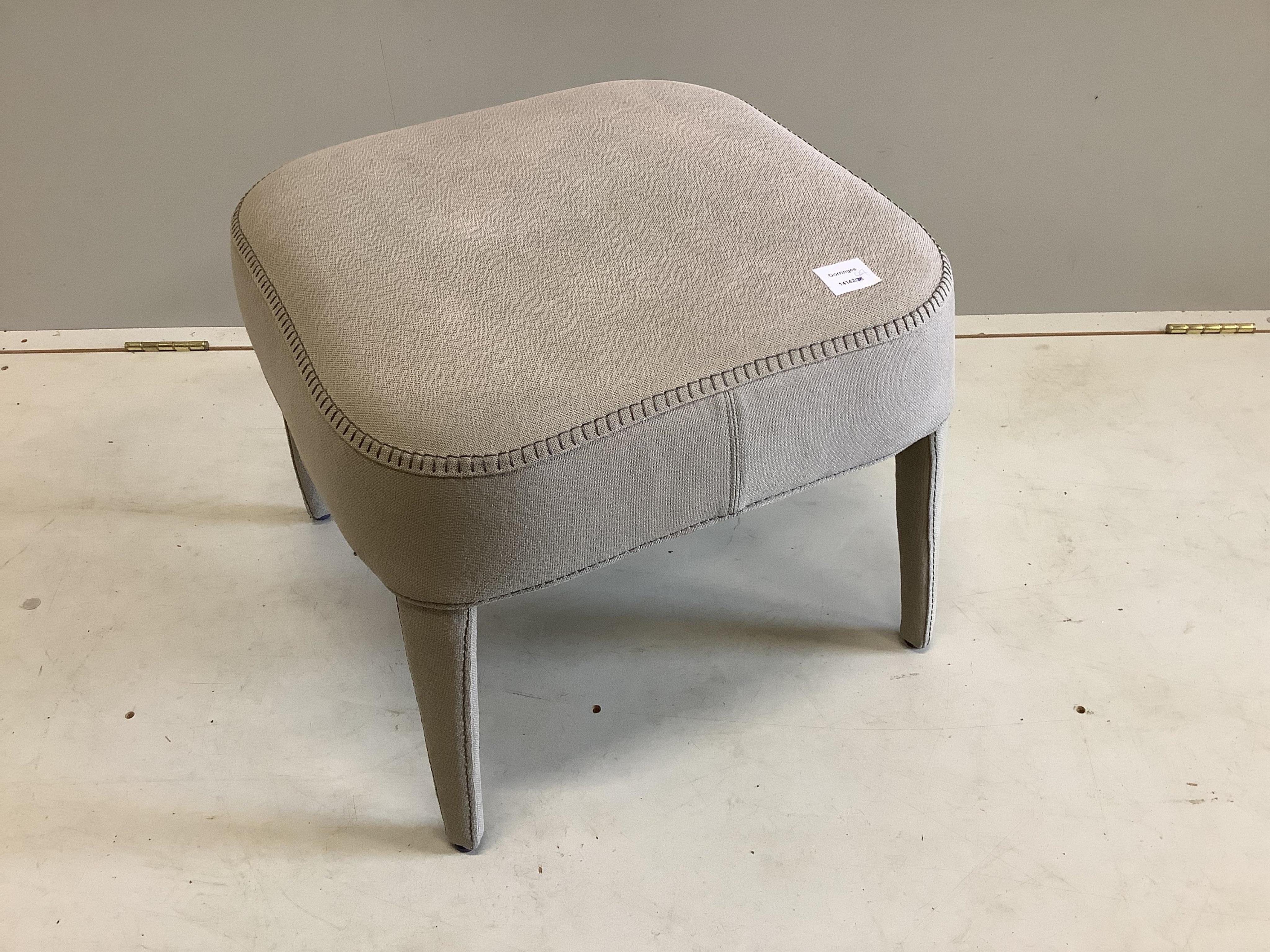 A Maxalto square fabric stool, width 50cm, height 41cm